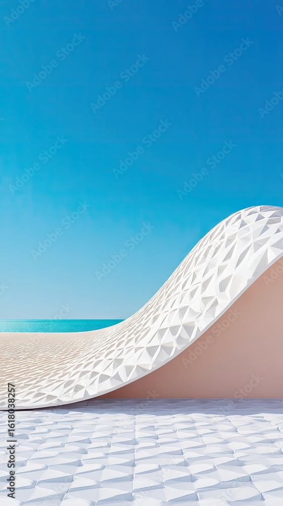 Poster elegant topographic wave forms with contour lines