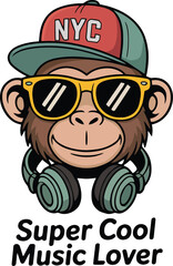 PrintSuper Cool Music Lover