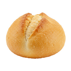 Freshly baked round bread roll with a golden crust, ideal for sandwiches or meals