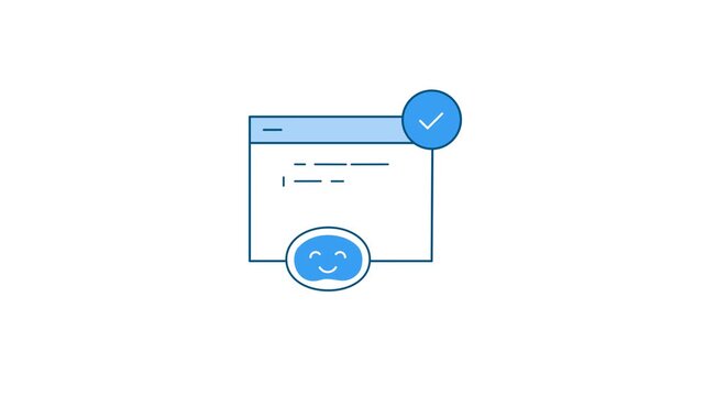 AI-Assisted Coding Animation Loop. Intelligent code suggestions and seamless developer