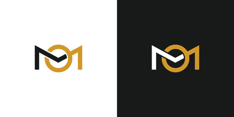 Modern and Unique MO logo design