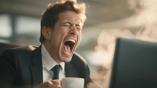 Burning Tongue from Hot Tea Accident in Office Kitchen