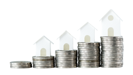 Png increase mortgage rate sticker, transparent background