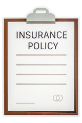 Insurance policy paper craft illustration icon design sticker