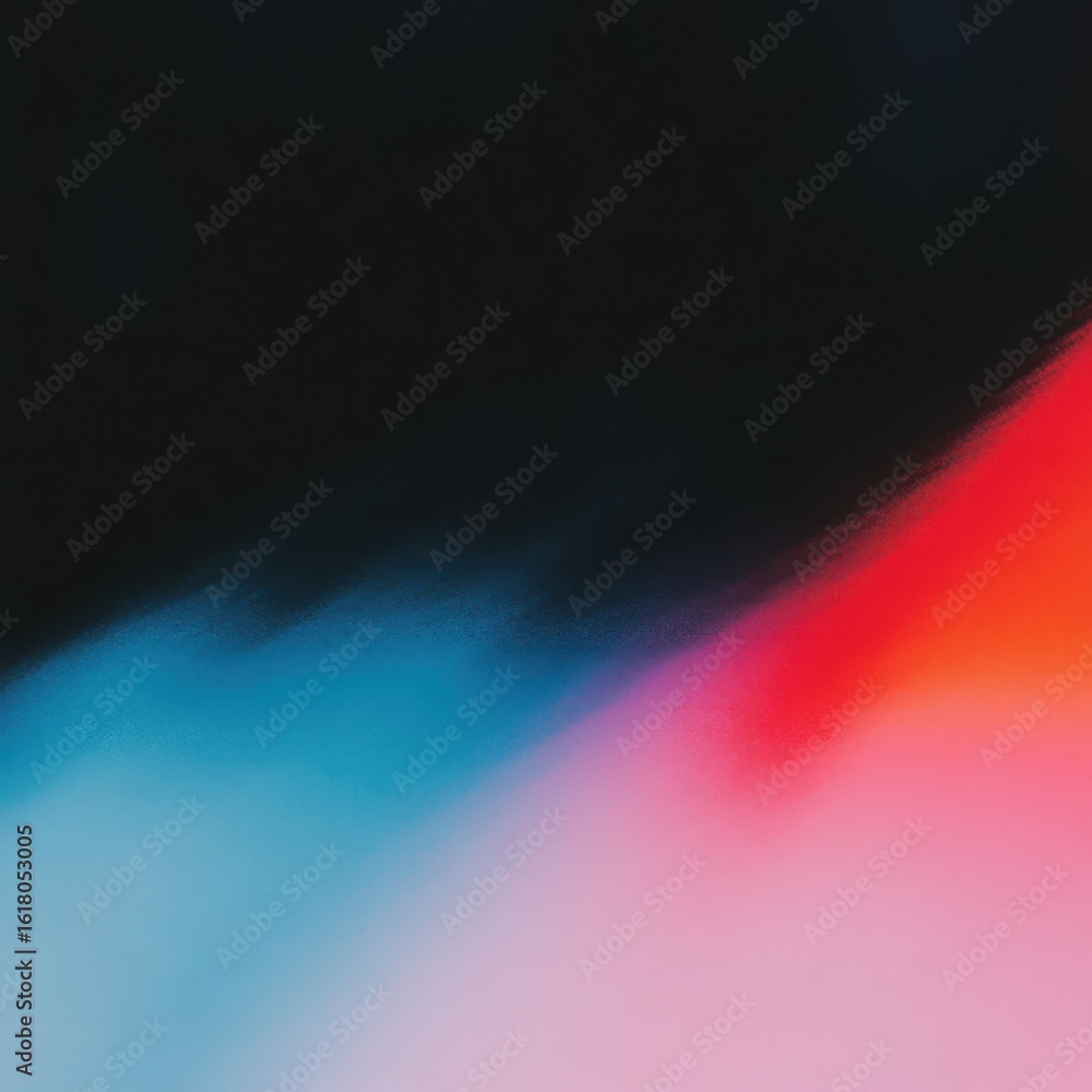Poster abstract vibrant grunge texture with dark top and colorful gradient at bottom. modern background for