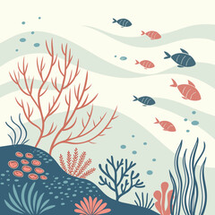 Seamless floral pattern with decorative flowers and leaves in vintage vector style