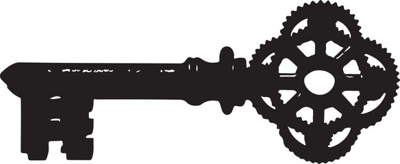 Vintage Ornate Key Silhouette Bundle