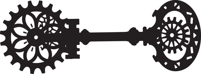 Vintage Ornate Key Silhouette Bundle
