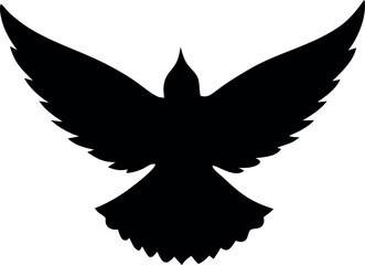 Obraz premium black bird silhouettes for design projects