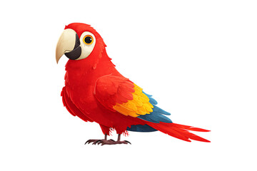 Vibrant Scarlet Macaw