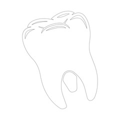 molar teeth logo icon black