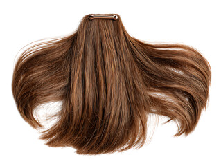Naklejka premium Isolated brown hair clip