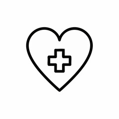 Obraz premium Heart with Medical Cross Icon for Health Awareness, Wellness Blogs, Healthcare Websites, Medical Education, and Mental Health Content 