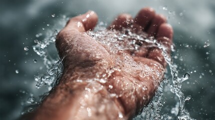 Fototapeta premium Poor water quality spreads diseases globally, highlighting urgent needs for sanitation and clean water access. 