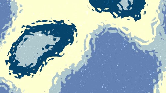 Deep Cerulean Cream Abstract animation of organic shapes and colors morphing and flowing in a seamless and mesmerizing pattern