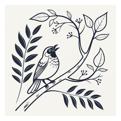 vector illustration of a bird
