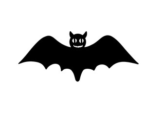 halloween cat with bats