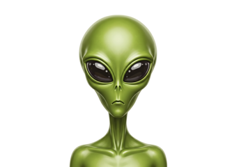 Close-up of a rendered alien figure.