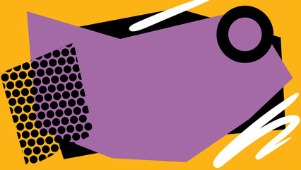 Vibrant Purple Pop Art Composition Background