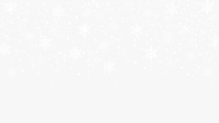 Christmas background with white snowflakes shapes. For holiday shopping, festive decorations, store promotions banner and gift card or advertising designs