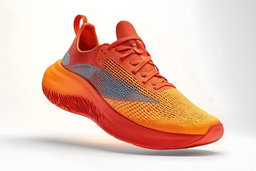 Cushioned athletic shoes offering enhanced support for long runs.