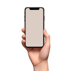 Hand Holding Phone on a transparent background
