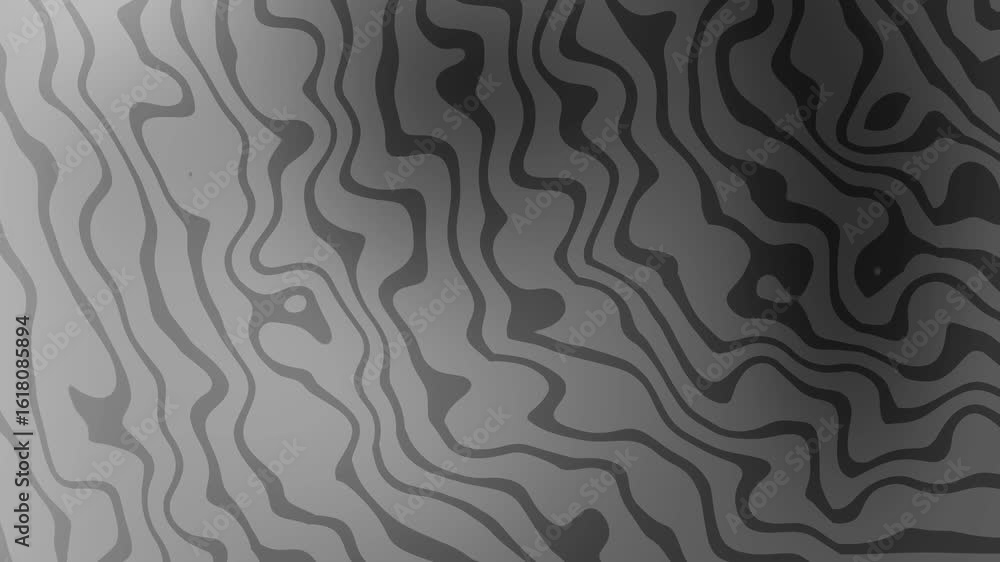 Aufkleber galactic blue violet abstract black and white wavy lines create a mesmerizing background pattern wit