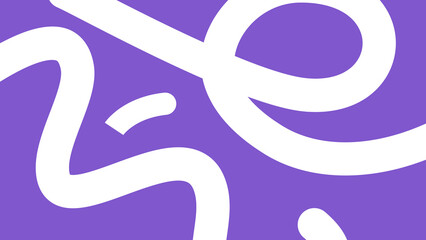 Obraz premium White Curved Artistic Lines on Purple Background