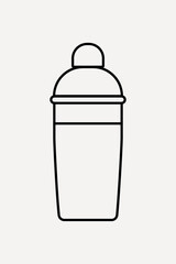 Shaker line art vector