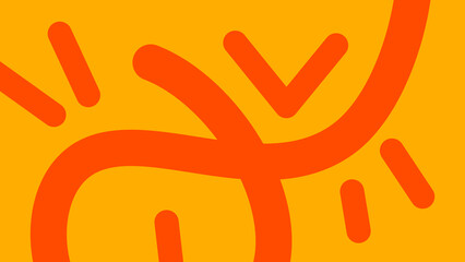 Red Minimal Curves on Bright Yellow Abstract