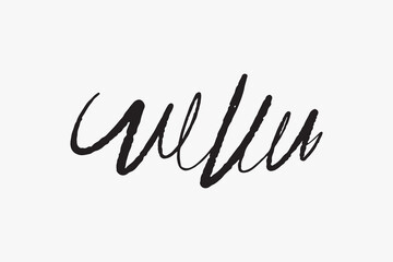 Abstract black ink strokes illustration vector