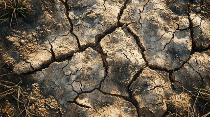 Extreme Drought Cracked Earth Texture, Dry Soil, Arid Land, Parched Ground, Climate Change, Environmental Crisis, Global Warming, Desert Landscape, Soil Erosion, Water Scarcity, Natural Disaster,