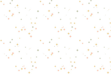 Scattered Festive Sparkle Patterns on Black Background