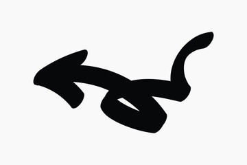 Abstract black arrow illustration vector