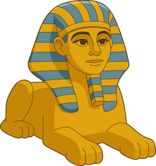 Egyptian Sphinx, a mythical creature with a lion's body and human head