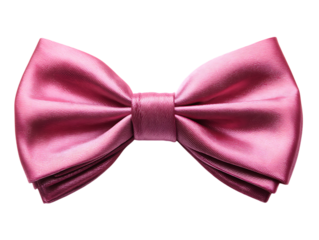 pink satin bow ribbon bow tie