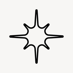 Abstract star shapes illustration vector
