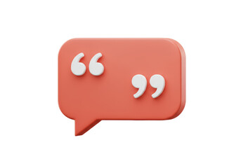 Isolated Quotation Mark Speech Bubble Icon