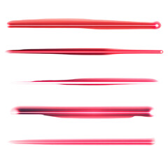 Professional Red Laser Line on White Background for Precision and Accuracy