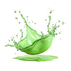 Vibrant Green Liquid Splash High Resolution Photo for Creative Designs