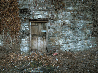 Antique barn door