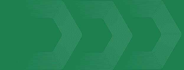 Green geometric background with hexagonal patterns. The background is vibrant green with a textured, layered design. Minimal abstract hexagon pattern vector gradient background