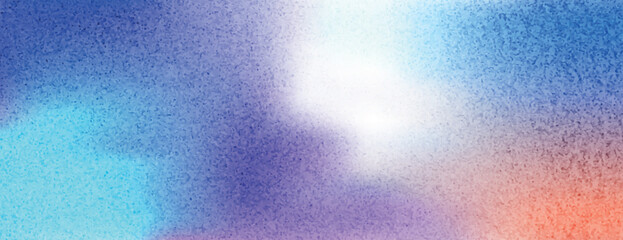 Obraz premium A gradient background with a soft, blurred texture. The background features blue and purple hues, creating a calming and dreamy background. Minimal grainy texture vector gradient background