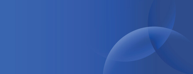 Abstract blue background with gradient blue tones and smooth texture. The background features overlapping translucent shapes. Minimal abstract circles vector gradient background