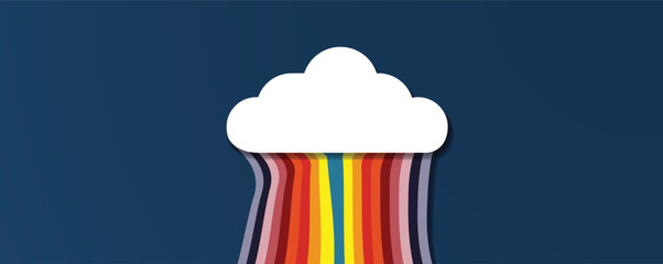 Cloud bstract concept technology background and network security