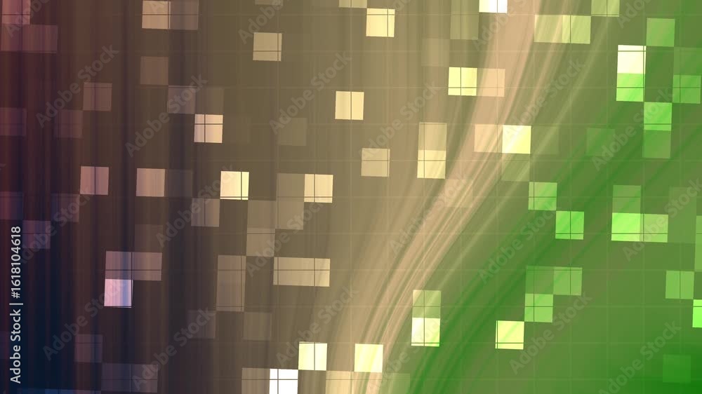 Aufkleber midnight garden abstract pixelated background animation with vibrant colors and dynamic light effect