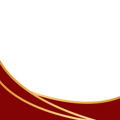 Geometric Footer With Gold Decoration