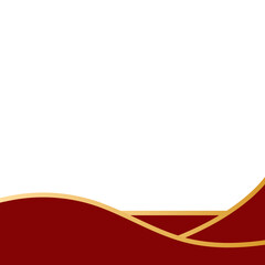 Geometric Footer With Gold Decoration