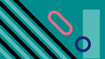 Diagonal Abstract Design With Geometric Background