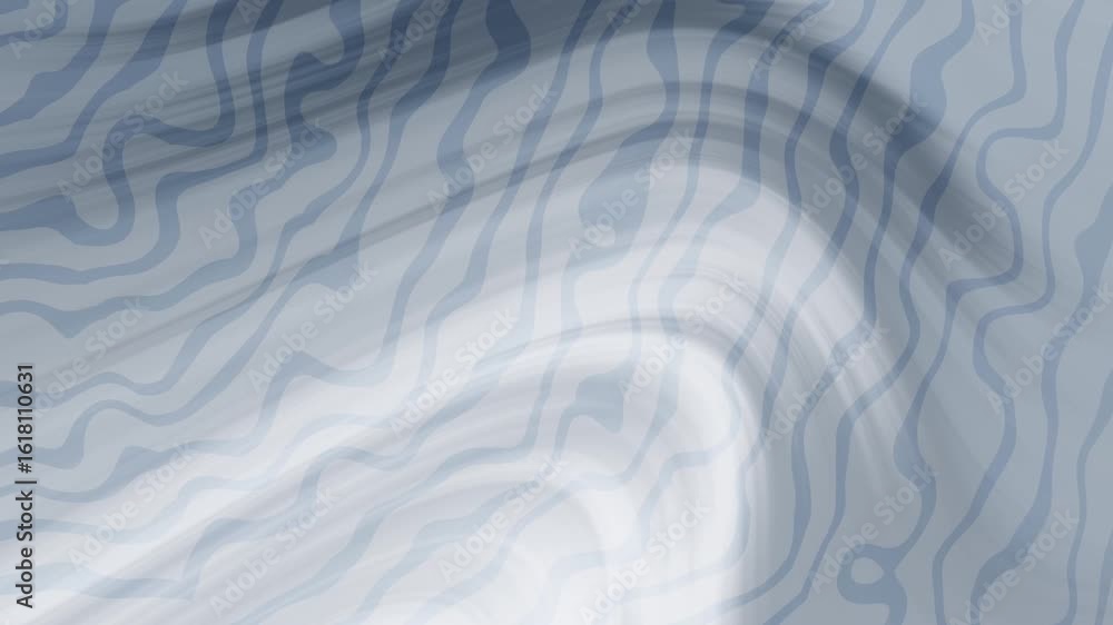 Aufkleber muted blue harmonies serene abstract background animation with flowing white and blue lines creating
